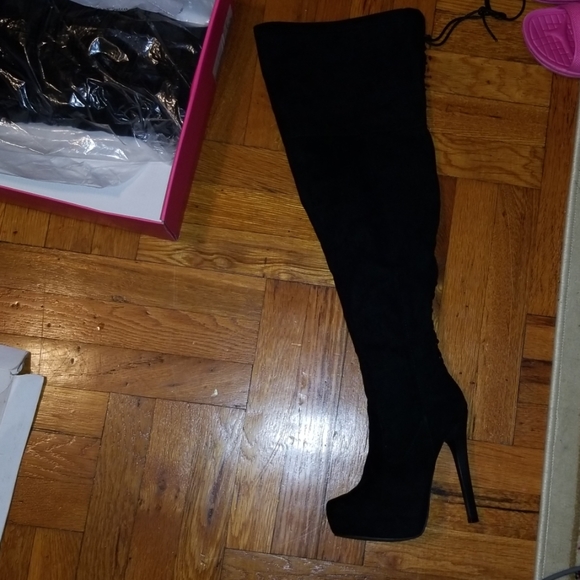 JustFab Shoes - Thigh High Knee Boots